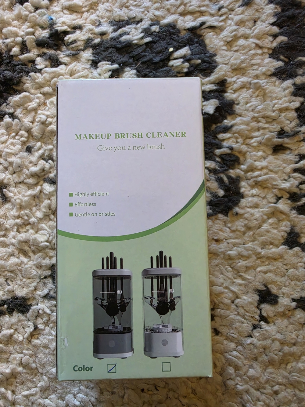 Makeup Brush Cleaner - Electric Brush Cleaner (Green/White)
